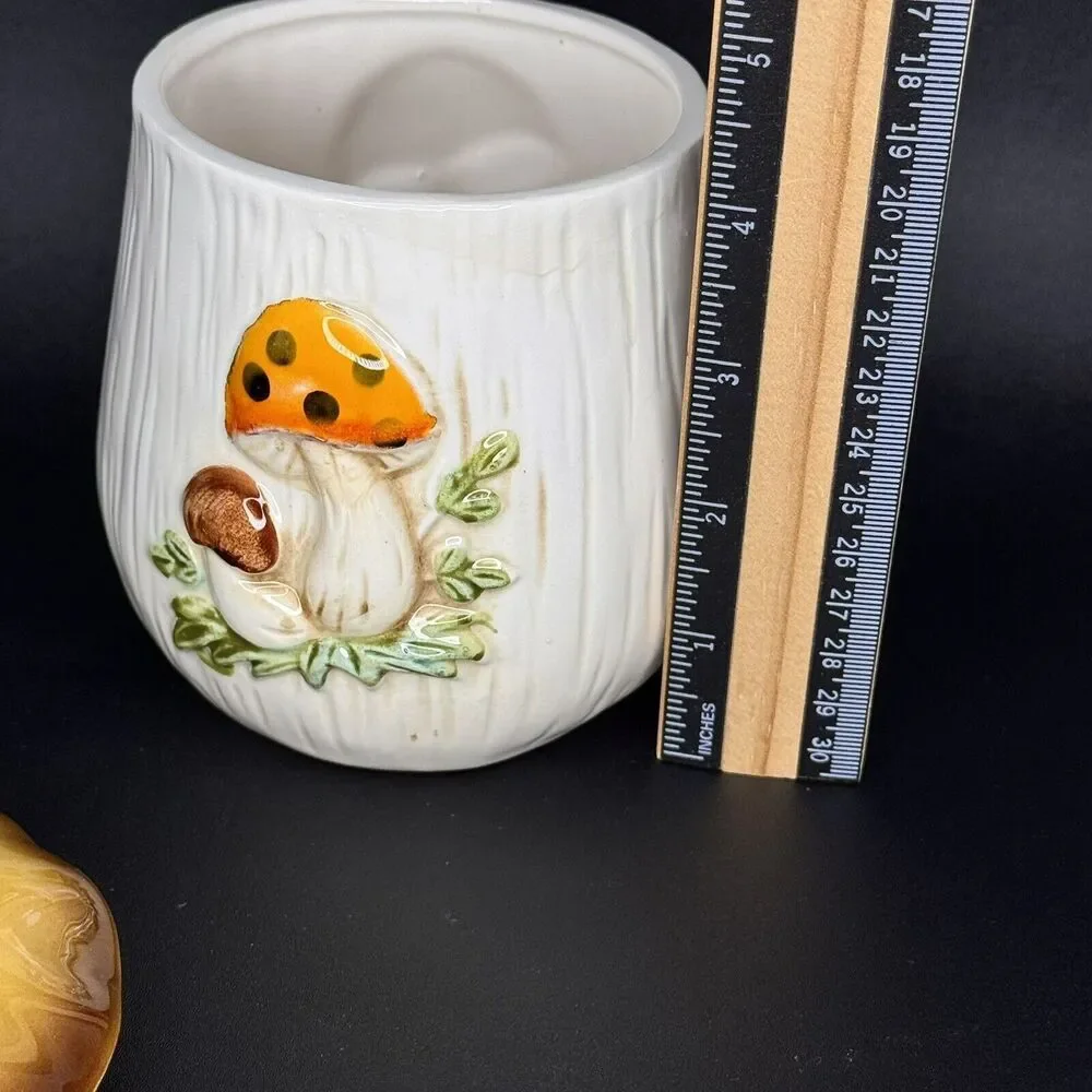 Vintage Sears Merry Mushroom Small Canister